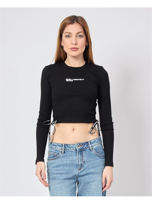 Karl Lagerfeld Long Sleeve Ribbed T-Shirt KARL LAGERFELD | A1W17037999